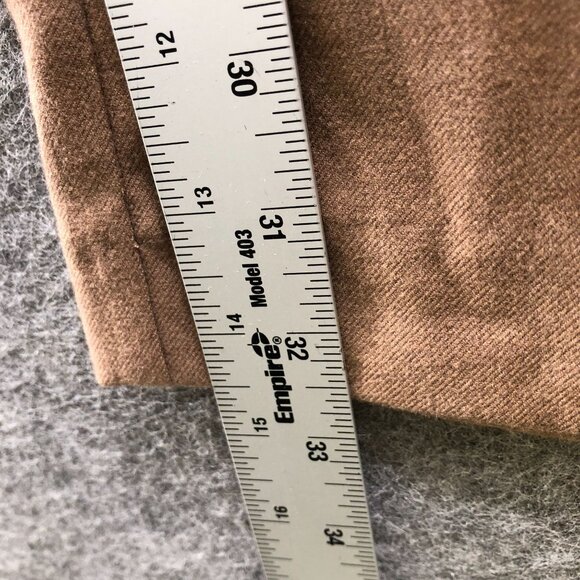 Loft Julie Trouser Dress Pants Womens 8 Tan Camel Wide Leg Twill Fall Winter - Picture 7 of 10